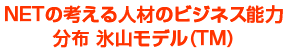NETの考える人材のビジネス能力分布氷山モデル